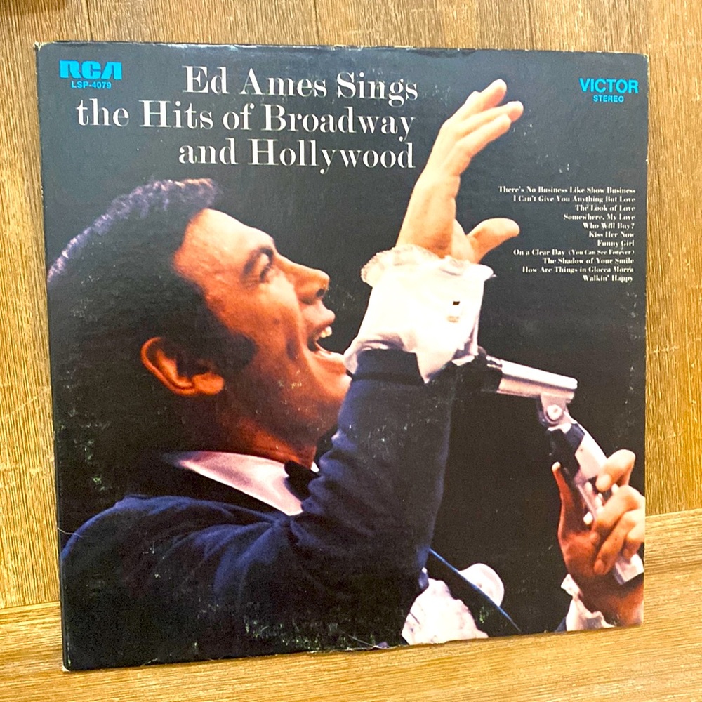 Vinyl: Ed Ames Sings the Hits of Broadway and Hollywood 33 1/3 LP Album